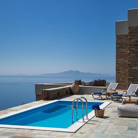 Acron Andros - Luxury Villa With Private Pool Korthio Exteriör bild